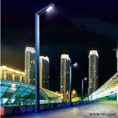 戶外工程led市電太陽能路燈A字臂太陽能路燈桿室外太陽能燈道路燈 庭院燈