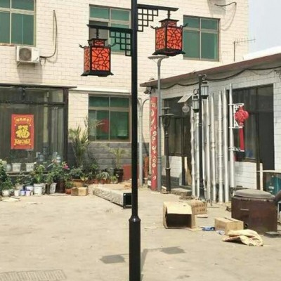庭院燈戶外太陽能燈 led花園別墅防水歐式 路燈 景觀室外復(fù)古高桿路燈