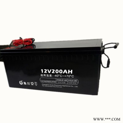 12v200ah太陽能路燈免維護(hù)膠體蓄電池ups不間斷大容量電池