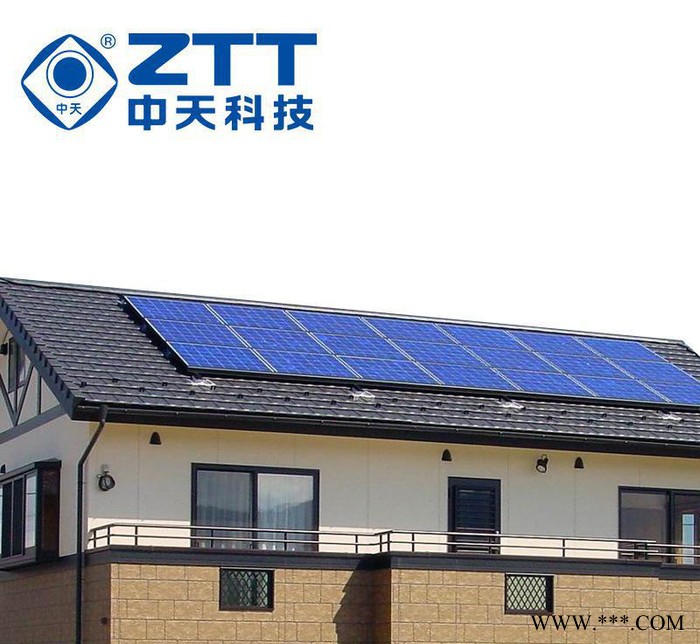 中天   太陽(yáng)能光伏發(fā)電系統(tǒng)   分布式并網(wǎng)   家用商用