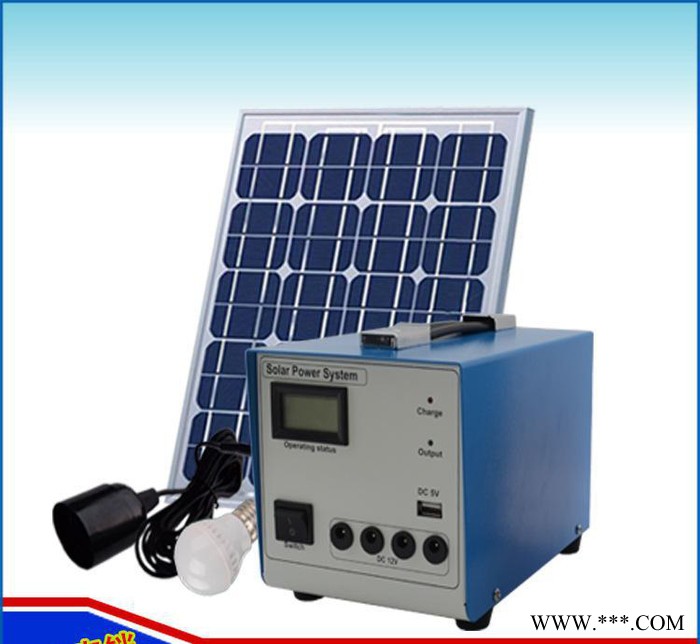 工廠20W便攜式太陽能照明系統(tǒng)家用太陽能發(fā)電系統(tǒng)SCO_SP2012