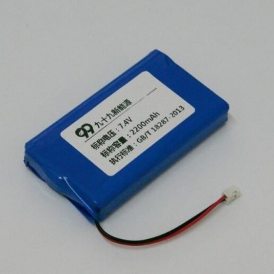 7.4V鋰電池2200mAh刷卡機(jī)打飯機(jī)門禁安防保暖鞋墊充電聚合物電池