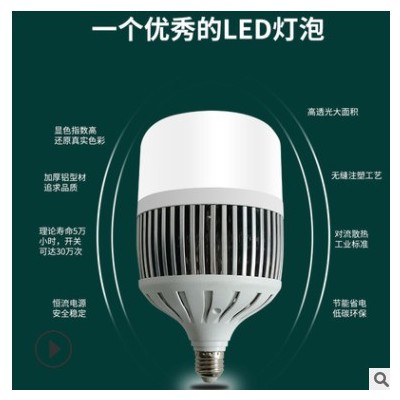 led高富帥 大功率工業(yè)照明球泡燈 E27鰭片鋁散熱廠房節(jié)能燈泡 led