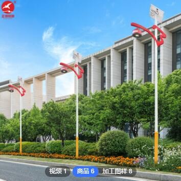 廠家定制6米太陽能路燈 戶外復(fù)古祥云LED路燈 市政道路工程路燈廠